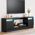 thumbnail image 1 of 70" TV Stand for Living Room, Modern TV Console Table for TV Up to 75",Wooden Entertainment Center with Storage Cabinet, Fits Into 36'' Electric Fireplace (Not Include Fireplace), 1 of 9