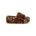 thumbnail image 2 of Pazzle Chunky Faux Fur Platform Slide Sandals 20338, 2 of 6