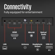 Westinghouse 43 Edgeless 4K UHD Smart TV with Xumo TV, HDR10, Voice Remote, Wifi, Dolby Sound