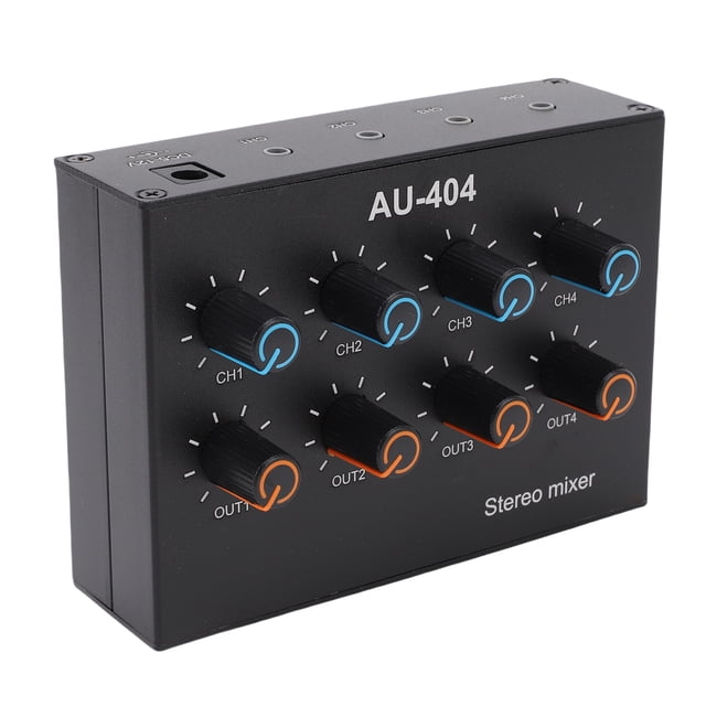 Mezclador De Sonido, Canal De Transferencia Sin Pérdidas Control Individual Mezclador Estéreo De 4 Canales Resistencia Al Desgaste Antiinterferencias Para Clubes, Barras,