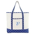thumbnail image 2 of DALIX Large Tote Bag Shoulder Bags Personalized Gifts Ballent Blue Anchor V, 2 of 8