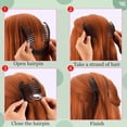 thumbnail image 2 of JUNWELL 18PCS Hair Clips Clincher Combs Large Vintage Banana Clips Comb Fishtail Hair Clip Ponytail Holder Clips Double Combs Clip Claws for Women Girls Thick Curly Hair, 2 of 9