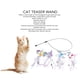 thumbnail image 3 of Juguetes de varita para gatos divertido palo para gatos alivia el aburrimiento interactivo con 4 piezas de accesorios reemplazables para gatitos para interiores ANGGREK Otros, 3 of 8