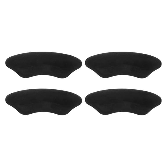 Unique Bargains 2 Pair Wearable Heel Pads for Prevent Rubbing One Size Black
