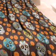 thumbnail image 3 of Brown Skull Marigold Pattern Blanket,Comfortable Soft Lamb Wool Throw Blanket,All Season,Warm Lightweight Blankets for Sofa Bed Couch Living Room Chair,60"x80", 3 of 4