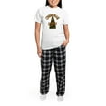 thumbnail image 5 of CafePress - Christmas Queen Women's Light Pajamas - Women's Short Sleeve Print T-Shirt and Pants Light Cotton Pajama Set, 5 of 7
