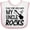 White and Pink, variant on Inktastic For the Record, My Uncle Rocks Boys or Girls Baby Bib