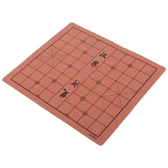 Worgeous  Double Sided Chessboard Simple Chess Games Board Leather Chinese Chess Game Prop