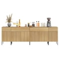 thumbnail image 7 of 94.5" Reeded Accent Cabinet Set with Charging Station, Modern Credenza Storage Cabinet with Doors and Drawers for Living Room, Kitchen, Dining Room, Hallway, 7 of 7