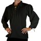 thumbnail image 5 of Camisas Vaqueras Para Hombre Manga Larga Camisa vintage medieval con cordones sueltos de verano para hombre Top informal suelto (Black, M), 5 of 7