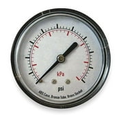 ZORO SELECT 4EFE9 Pressure Gauge,Test,2-1/2 In