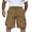 Khaki, variant on Qholemyo Mens Quick Dry Cargo Shorts Big and Tall Men Casual Bermuda Shorts Drawstring Multi-Pocket Summer Shorts