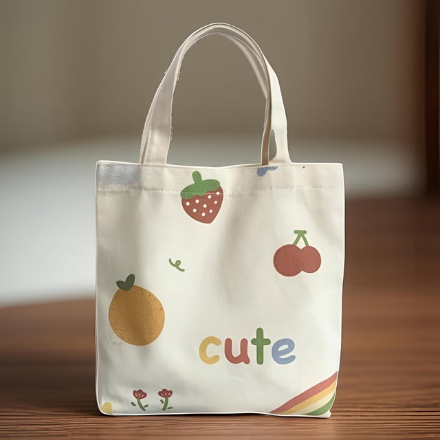 Bolsa de lona, bolso ligero, bolsa de comestibles de moda multiusos reutilizable Estilo A Yinane Tote de lona
