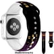 thumbnail image 2 of Bandas deportivas de Halloween compatibles con Apple Watch para Mujeres Hombres Calabaza de Halloween Flor negra impresa, 2 of 4