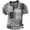 T-Grey, variant on T Shirts For Men Adult Referee Shirt V Neck Striped Sweatshirt Short Sleeved Top Retro Clothing Blue L