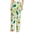 thumbnail image 3 of Disketp Cartoon Fruit Print Women'S Comfy Pajama Pants Casual Drawstring Palazzo Lounge Wide Leg Pants, 3 of 9
