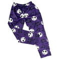 thumbnail image 5 of The Nightmare Before Christmas Jack Skellington Skull All Over Purple Adult Lounge Pants Sleepwear, 5 of 6