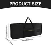 Uanit 61 Key Electronic Piano Bag Rainproof Cloth Oxford Keys Keyboard Case for And Electric Gig Bag Home Textile Storage