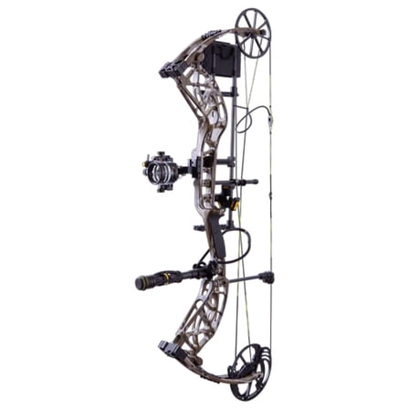 Bear Archery The Hunting Public Adapt2  RTH RH60 Compound Bow, Mossy Oak Bottomland, 320 FPS, 24-31" Draw, 45-60 lbs, KillerWave Dampeners (AV57A120B6R)