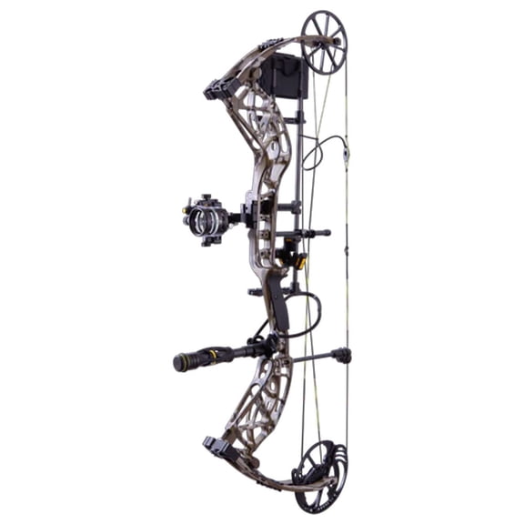 Bear Archery The Hunting Public Adapt2  RTH RH60 Compound Bow, Mossy Oak Bottomland, 320 FPS, 24-31" Draw, 45-60 lbs, KillerWave Dampeners (AV57A120B6R)