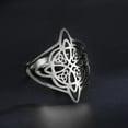 thumbnail image 6 of NICKSUN Witches Knot Ring for Women Stainless Steel Witchcraft Celtic Amulet Ring Quaternary Celtic Knot Ring Vintage Jewelry Gift for Women, 6 of 10