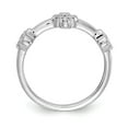 thumbnail image 2 of 14K White Gold Ring Band Fashion Diamond, Lab Grown Round, 2 of 6