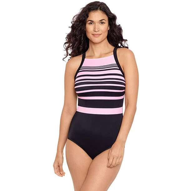 Reebok high hotsell neck swimsuit