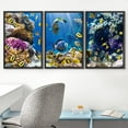 thumbnail image 2 of wall26 - 3 Piece Canvas Wall Art - Photo of a Tropical Fish on a Coral Reef - Modern Home Art Stretched and Framed Ready to Hang - 24"x36"x3 BLACK, 2 of 5