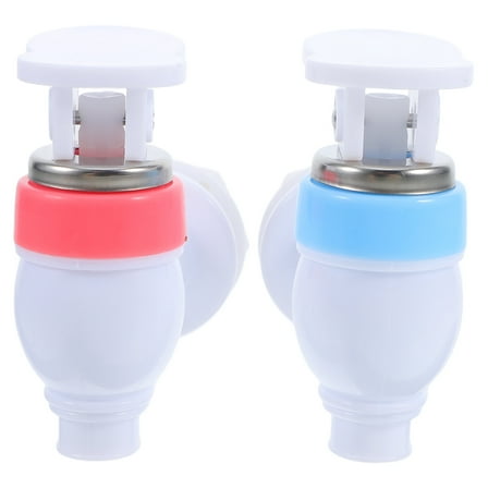 Hemoton 2pcs Water Dispenser Spigot Replacement Red And Blue Hot Cold Water Faucet Plastic Water Cooler Tap For Water Bottles And Dispensers