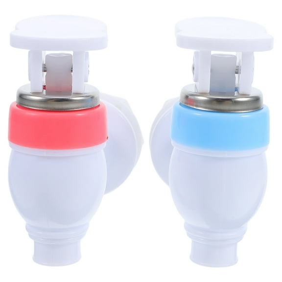 Hemoton 2pcs Water Dispenser Spigot Replacement Red And Blue Hot Cold Water Faucet Plastic Water Cooler Tap For Water Bottles And Dispensers