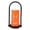 D001- Orange, variant on Halloween Decor Indoor, White Carved Skull Led Candle Lantern, Flameless Halloween Light for Indoor Decor, Halloween Table Decor for Home Use, Handheld Carry Design, Vivid Red
