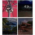 thumbnail image 4 of Lámpara para parasol de jardín, luz de sombrilla de patio, 24 leds, 3 modelos de iluminación, luz de parasol (luz caliente), luz cálida Afortunado Sencillez, 4 of 5