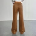 thumbnail image 3 of Women's high-waisted wide-leg casual striped pants, 3 of 9