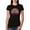 Black, variant on Waymaker Rainbow Inspirational/Christian Womens Slim Fit Junior Tee, White, Large