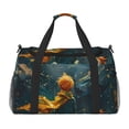 thumbnail image 1 of Fotbe Whimsical Starry Night Scene Bolsa de Viaje con Estampado, Bolsa de Fin de Semana para Mujer con Compartimento para Zapatos, Bolsa de Gimnasio con Bolsillo Húmedo, 1 of 7
