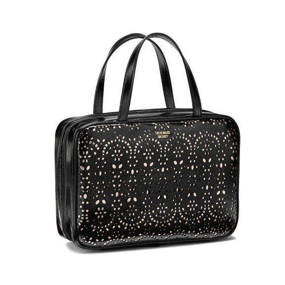 Victoria's Secret Petal Laser Cut Jetsetter Make up Cosmetic Bag Hanging Travel Case