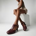 thumbnail image 5 of SACFOF Vintage Kitten Heels T Strap Mary Jane Oxford Heels Retro Dress Shoes, 5 of 6