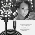 thumbnail image 3 of Liquipel Powertek USB-C to USB-C - Black Glitter, 3 of 8