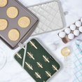 thumbnail image 5 of Yayeee Pot Holders Kitchen Heat Resistant with Pocket 7"x9.8" Cotton Oven Cooking Hot Pads, Beige Plants, 5 of 7