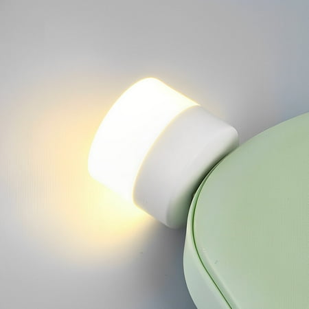 

USB Portable LED Night Light Lamp Mini Tiny Round Laptop Mobile Power Lights