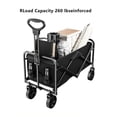thumbnail image 3 of 1 Pcs Beach Foldable Wagon Cart, Heavy Duty Utility Collapsible Wagon With All-Terrain Wheels, Portable Beach Wagon, Load Capacity 200 Lbs, 3 of 7
