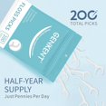 thumbnail image 2 of Floss Picks 200 Count Dental Sticks Tooth Picks Flossers Teeth Cleaning Tools with Toothpicks, 2 of 4