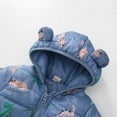 thumbnail image 6 of Winter Puffer Jackets for Girl Toddler Cartoon Print Long Sleeve Zip Up Down Coat with Hooded Warm Fashion Cute Outfits, 6 of 6