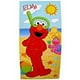 thumbnail image 1 of Sesame Street Plaza Sesamo Fiber Reactive Beach Towel Elmo Lola Sandcastle Beach Fun, Beige, 1 of 1
