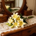 thumbnail image 6 of Artificial Lily Flowers, Realistic Faux Floral Arrangement Ornaments for Home and Hotel Use, Maintenance Free Wedding Decor, Lifelike Decorative Flower Pieces for Indoor Outdoor Display, 6 of 7