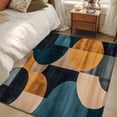 thumbnail image 4 of 3'x5' Area Rugs, Turquoise Orange Indoor Outdoor Area Rug for Living Room Bedroom, Geometric Modern Abstract Art Washable Bathroom Rugs Kitchen Floor Carpet Mats Home Decor Aesthetic, 4 of 8
