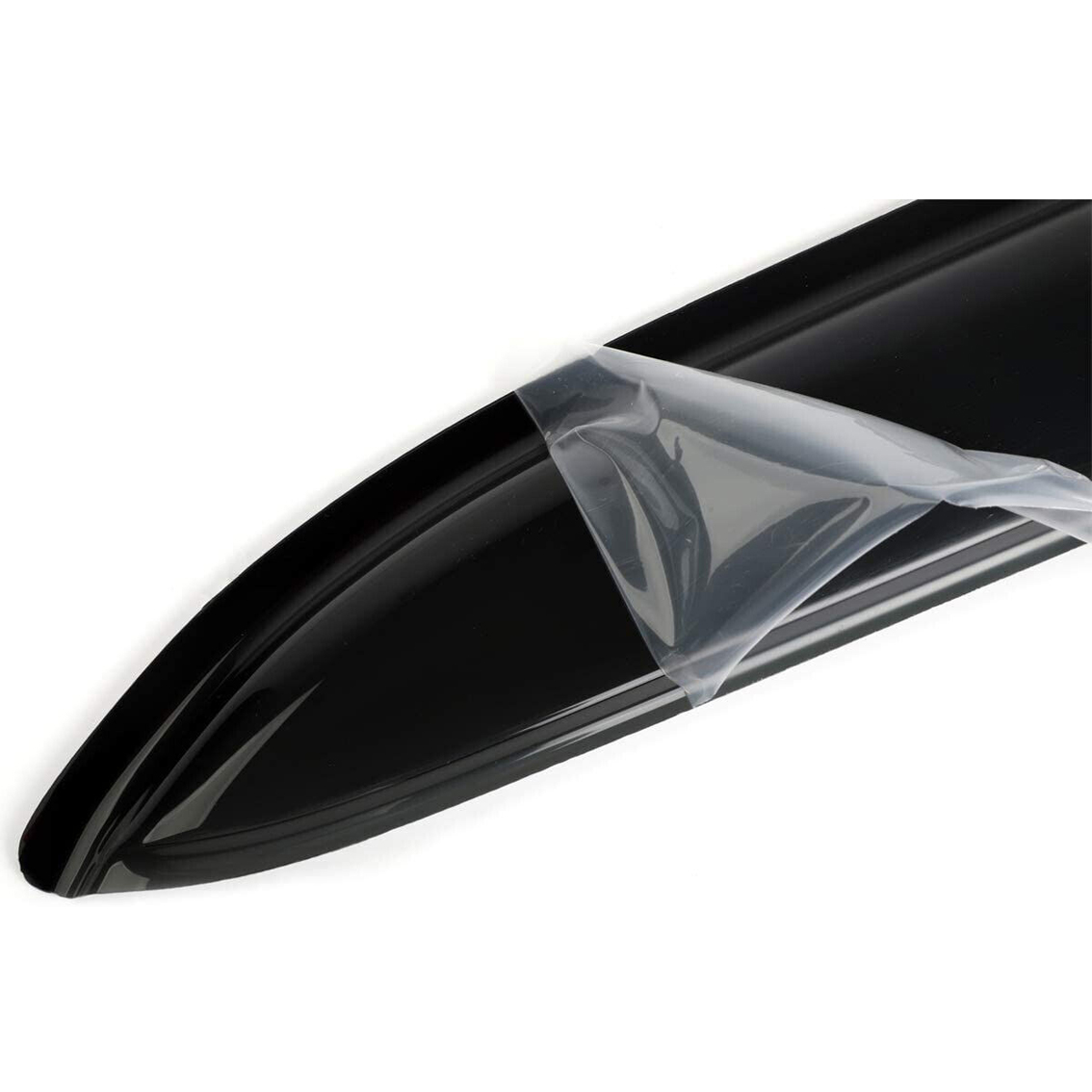 4-Piece Tape-On Out-Channel Guards Window Medium Smoke-4x Out-Channel Tape On Sun Rain Guards Window Visors