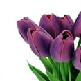 thumbnail image 7 of BalsaCircle 10 Eggplant 13" Single Floral Stem Foam Tulips Flowers Blooms, 7 of 7