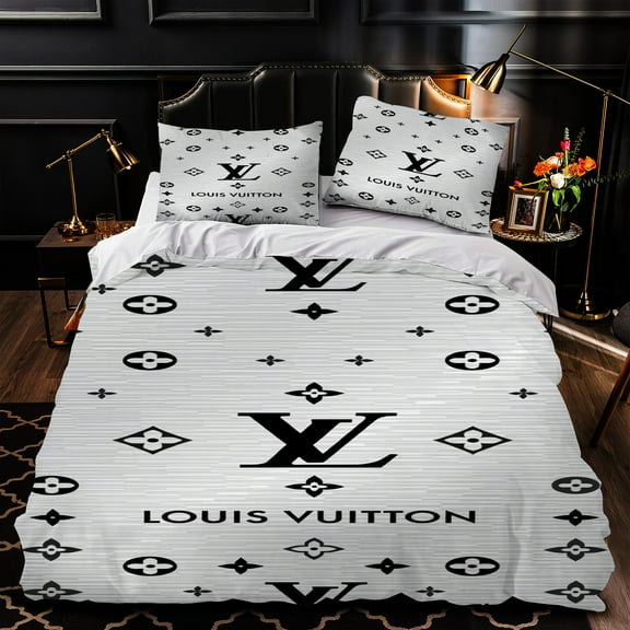 3-Piece Duvet Cover Set with Iconic Pattern - Elegant Bedding for Stylish Bedrooms