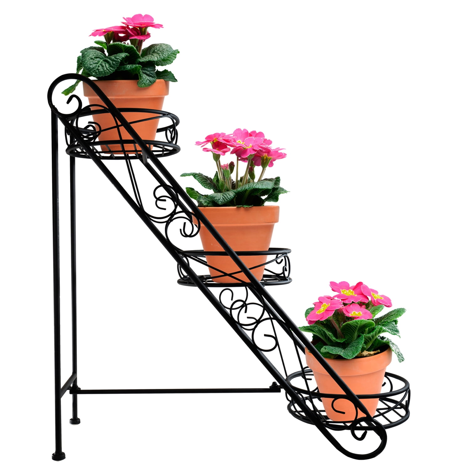 Sorbus Sorbus 3-Tier Flower Plant Stand, Slanted Flower Pot Holder by GGI International